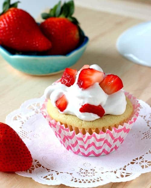 Strawberry Shortcake Cupcakes