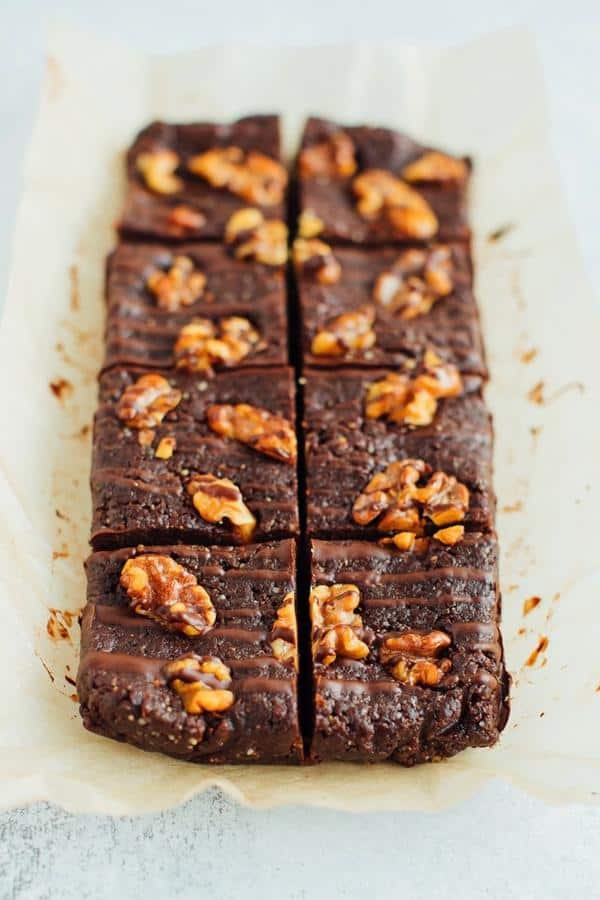 5-Ingredient No Bake Brownies (Gluten-Free)