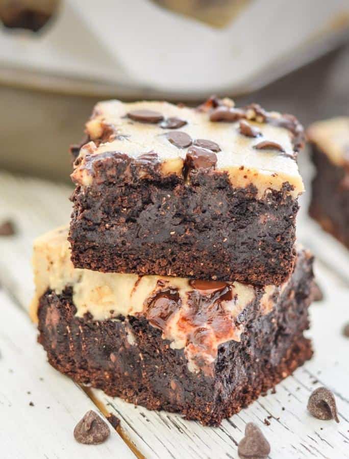 Cheesecake Topped Fudgy Brownies