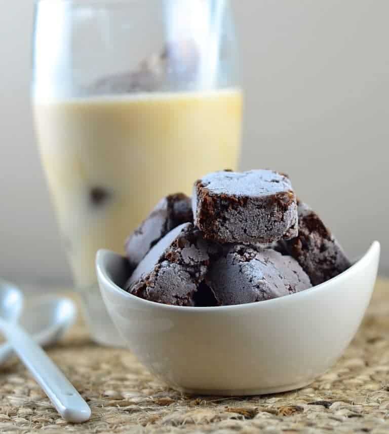 Frozen Chocolate and Hemp Brownie Bites (Gluten-Free)