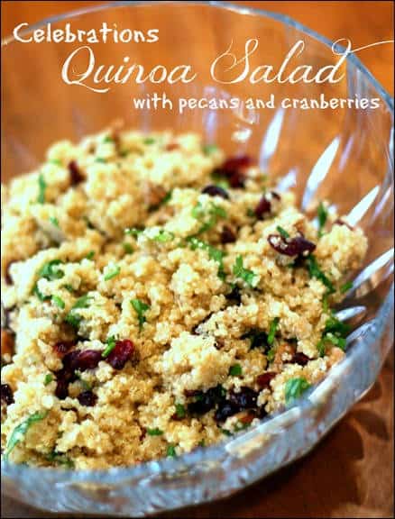 Quinoa Salad with Pecans and Cranberries
