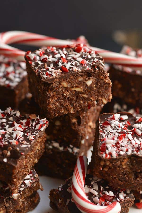 Raw Peppermint Brownies (Gluten-Free)