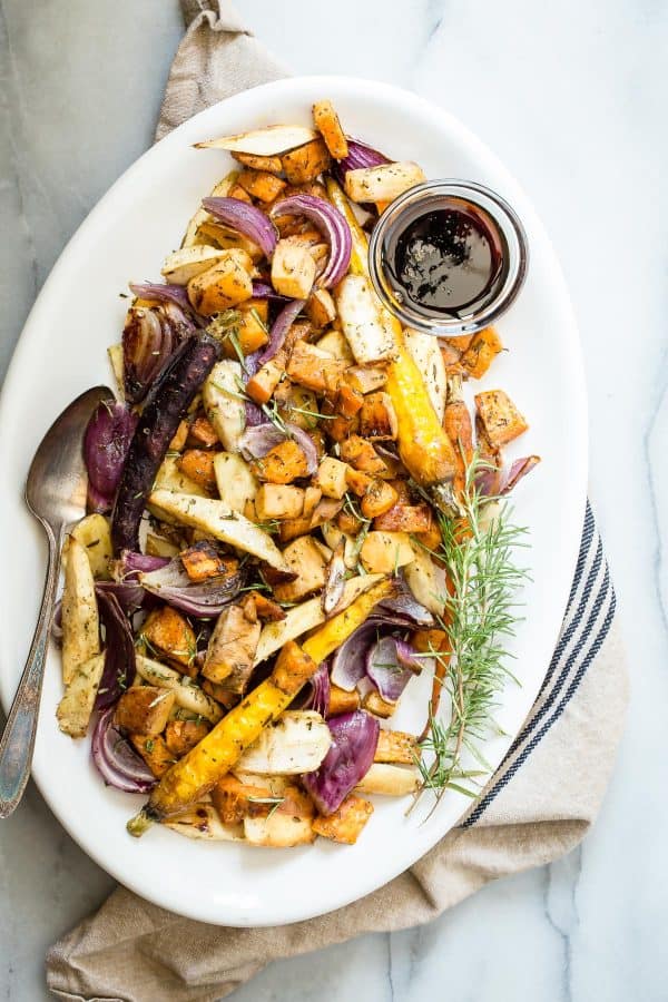 Roasted Vegetables with Rosemary Maple Balsamic