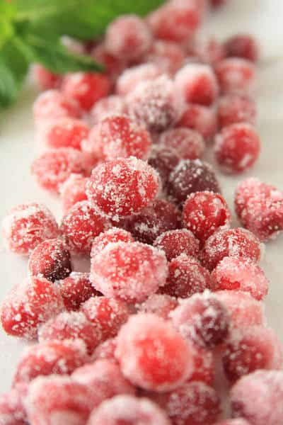 Spiced and Sugared Cranberries