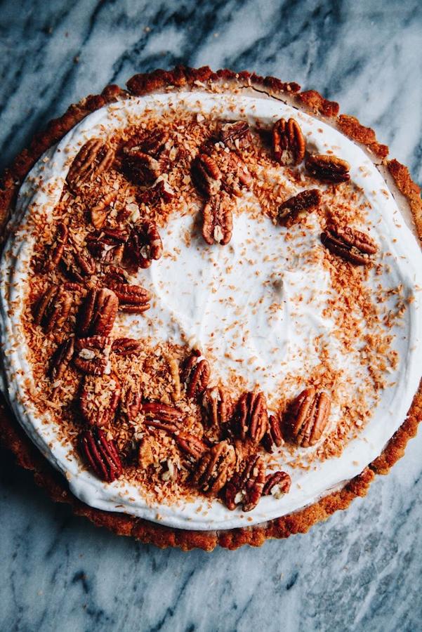 Maple Pecan Coconut Cream Pie