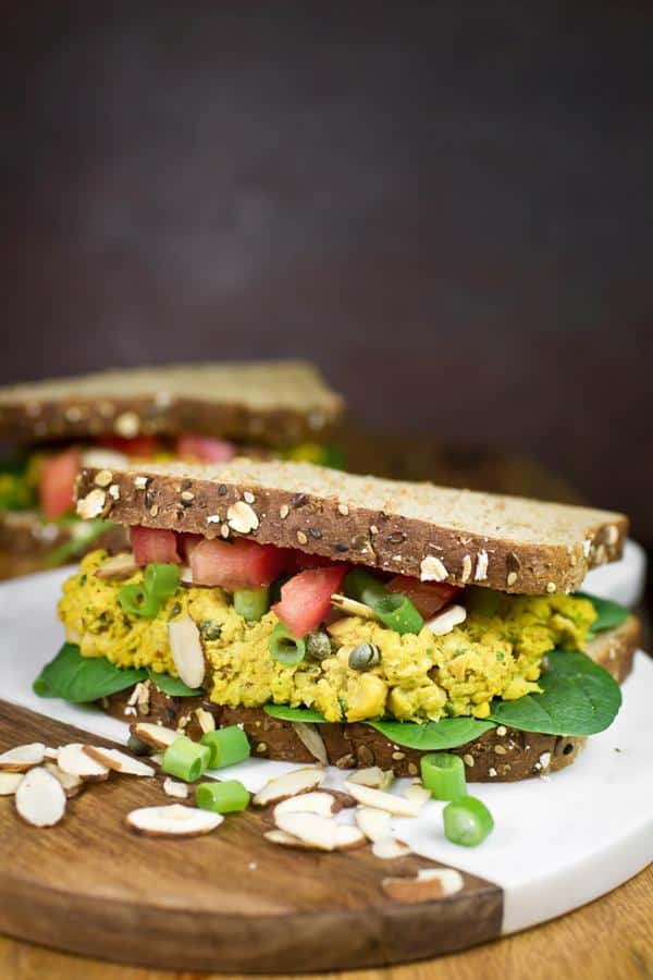 Curry Chickpea Sandwiches