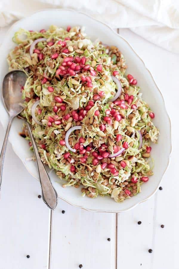 Lentil and Brussels Sprout Salad