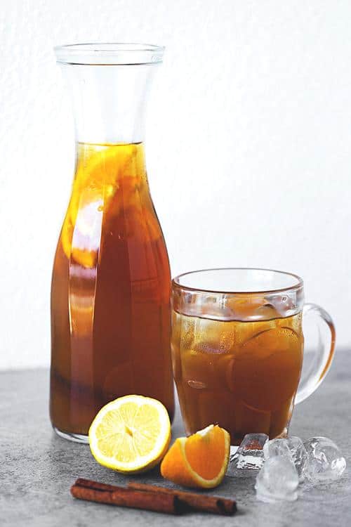 Citrus and Cinnamon Iced Tea