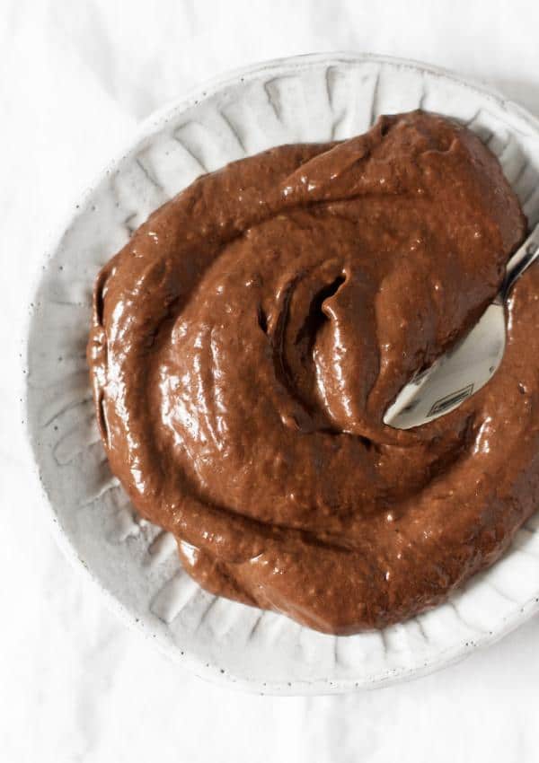 Raw Chocolate Avocado Pudding