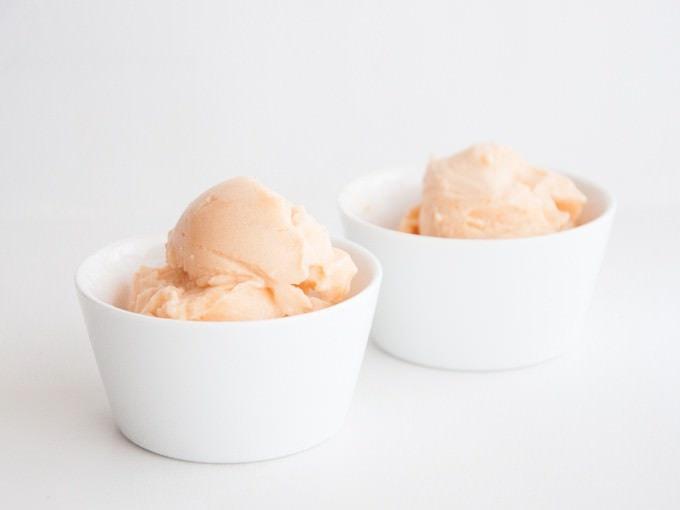 2-Ingredient Cantaloupe Ice Cream