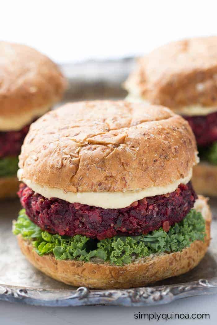 Beet with Quinoa Veggie Burgers