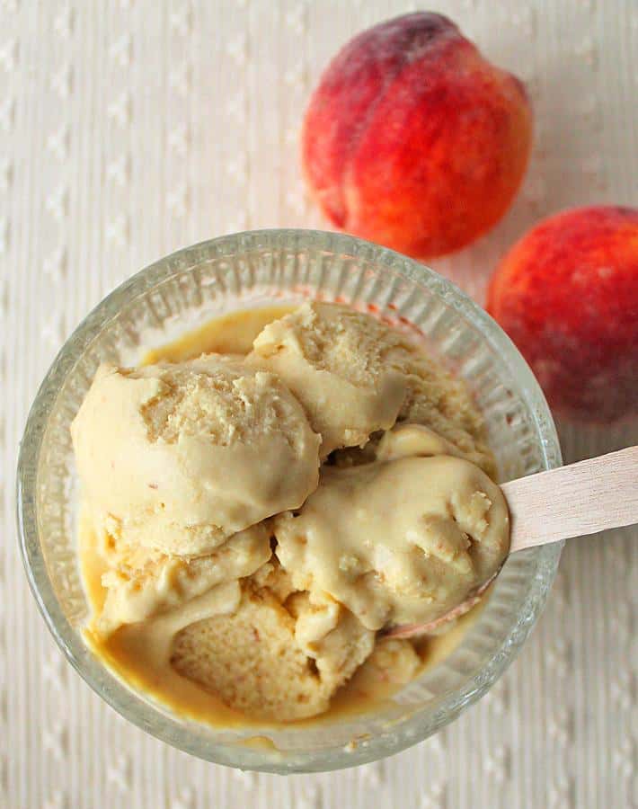 Coconut Peach Ice Cream