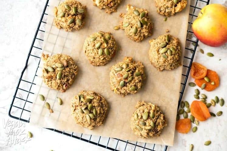 Apple Apricot Quinoa Cookies