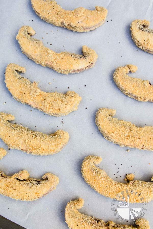 Baked Crispy Portabello Mushroom Fries