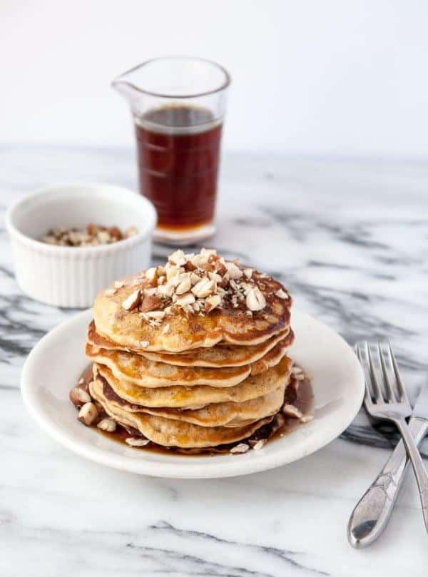 Banana Hazelnut Pancakes