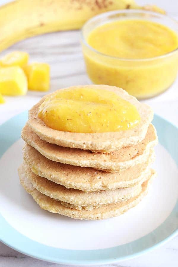 Banana Mango Pancakes