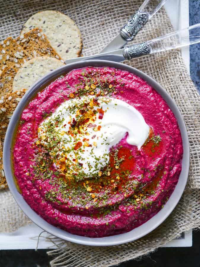 Beetroot Lentil Dip