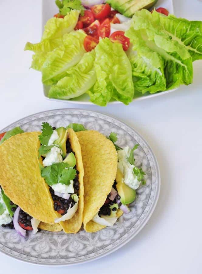 Beluga Black Lentil Tacos