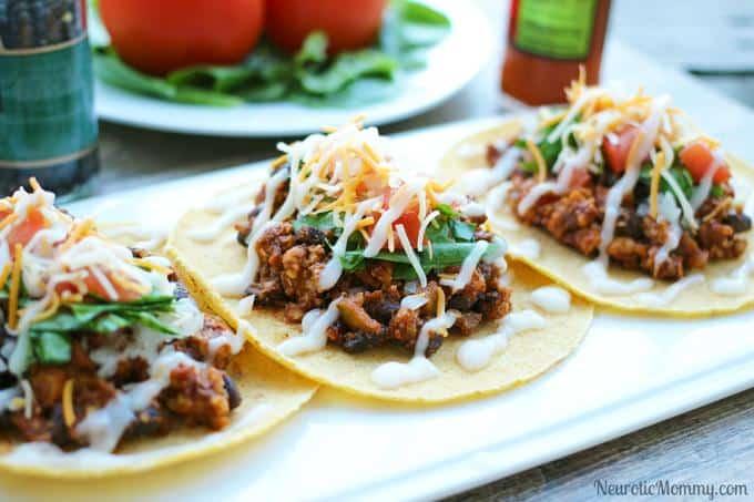 Black Bean Soft Shell Tacos