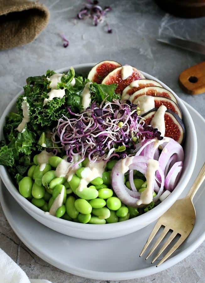 Buddha Bowl with Kale and Edamame