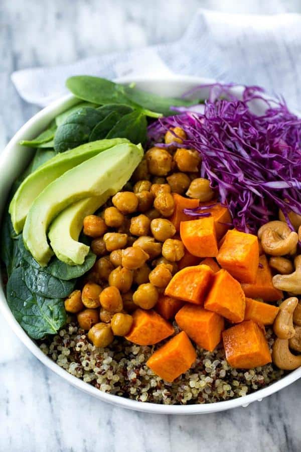 Buddha Bowls with Sweet Potatoes