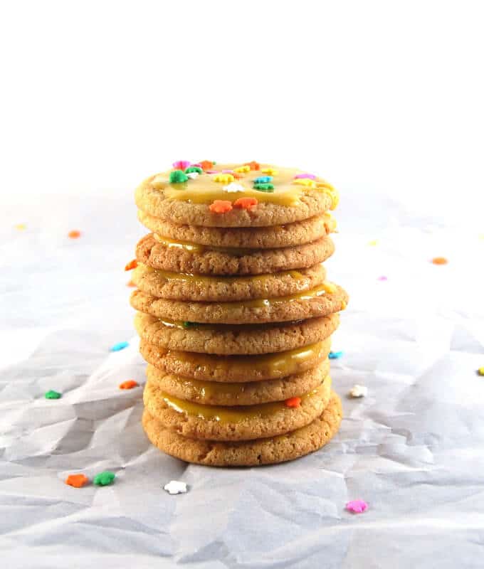 Cardamom Sugar Cookies with Mango Icing