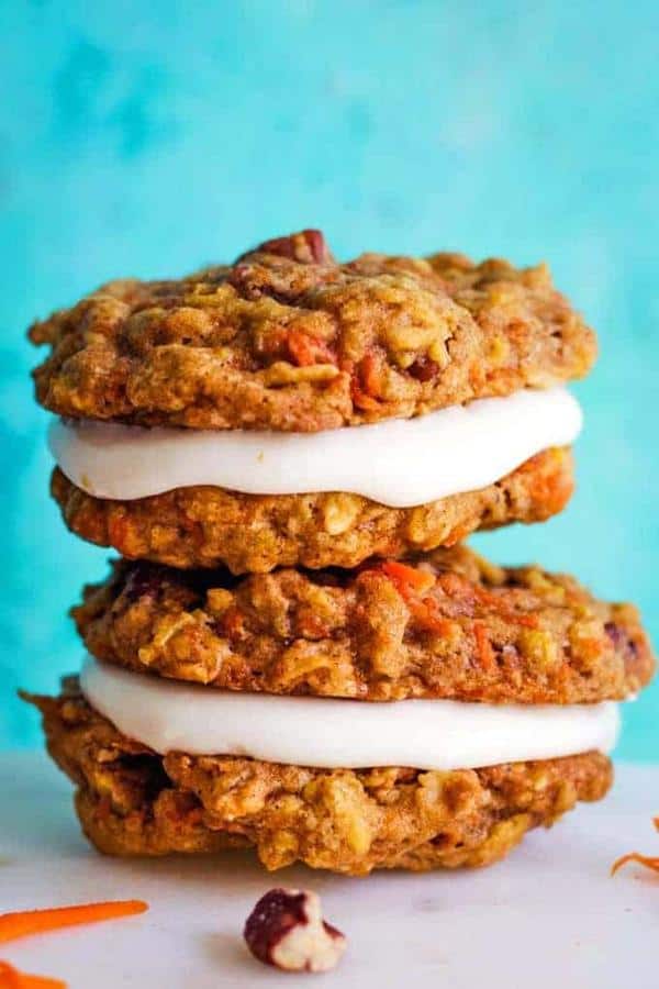 Carrot Cake Sandwich Cookies