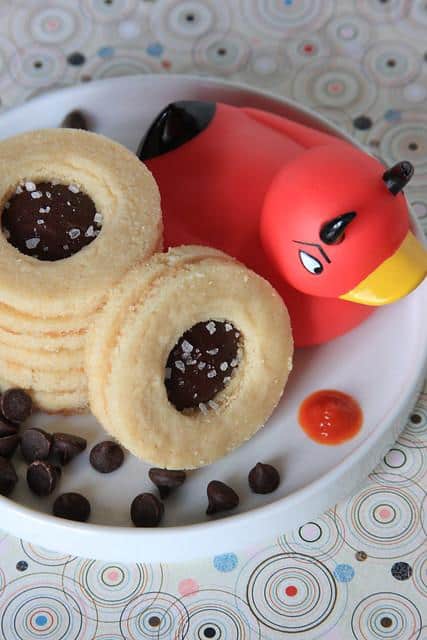 Chocolate-Sriracha Shortbread Cookies