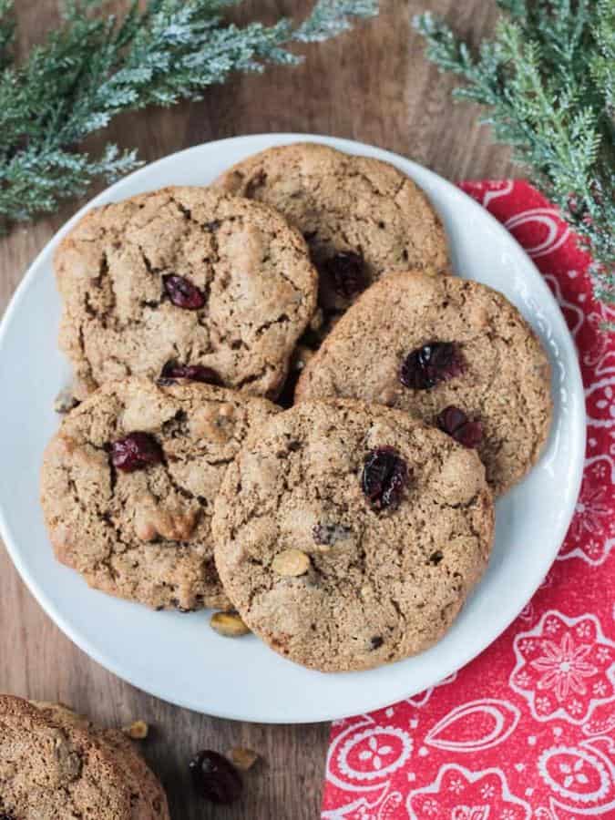 Cranberry Pistachio Cookies (Gluten-Free)