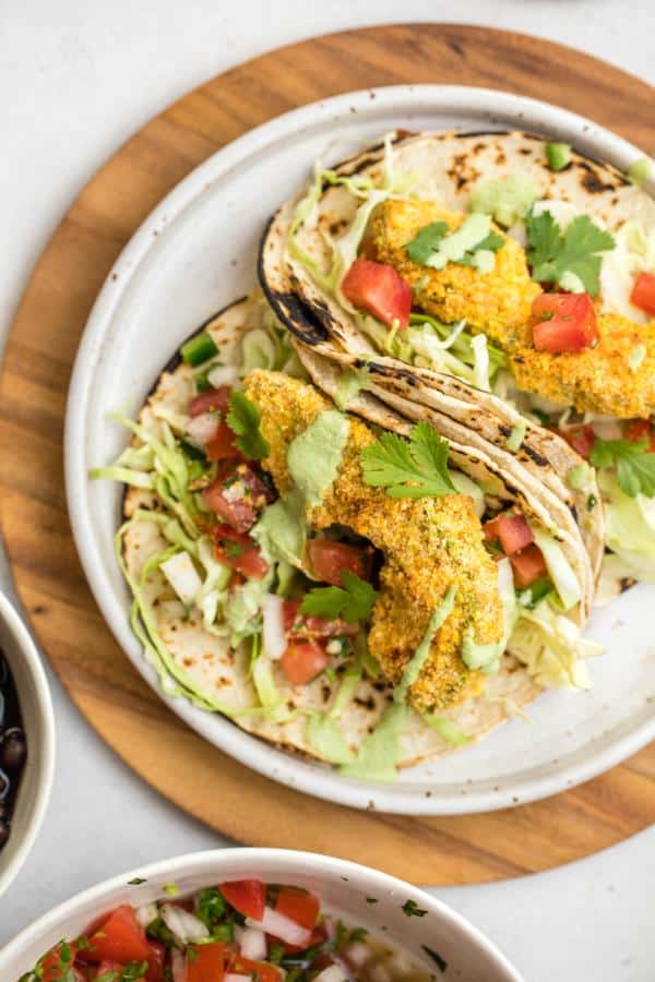 Crispy Avocado Tacos with Pico DE Gallo