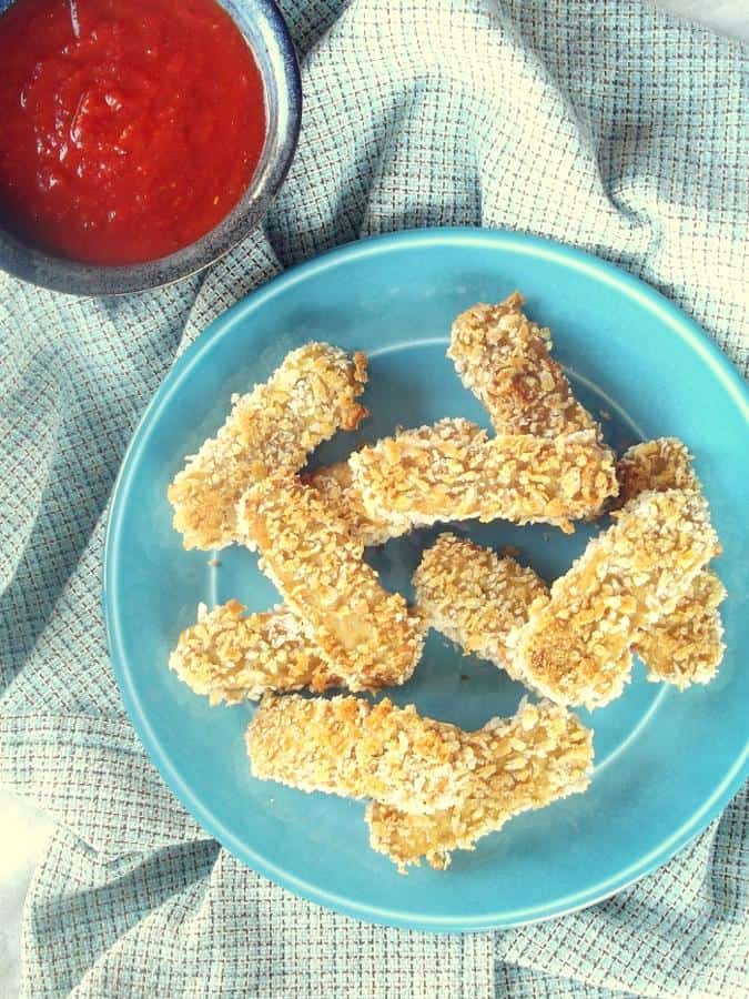 Crispy Panko Crusted Tempeh Fries