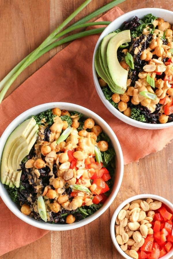 Curry Peanut Buddha Bowls