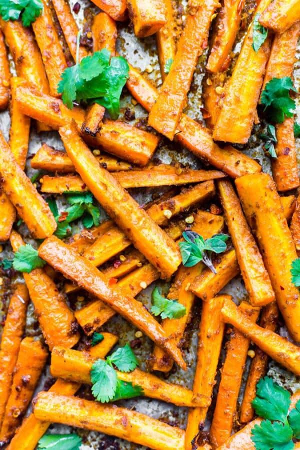 Easy Peri Peri Oven Baked Carrot Fries