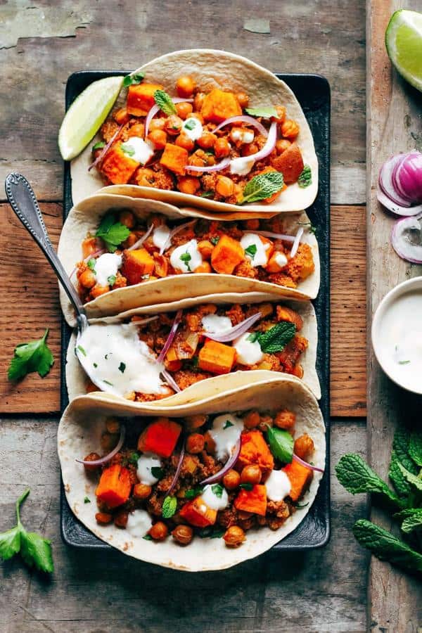 Ethiopian Sweet Potato Fonio Tacos