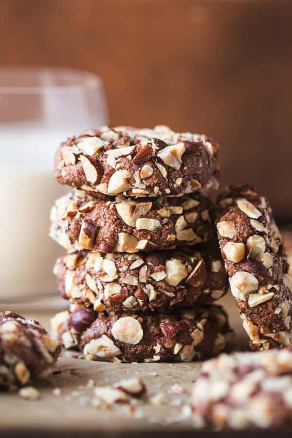 Flourless Chocolate Hazelnut Cookies (Gluten-Free)