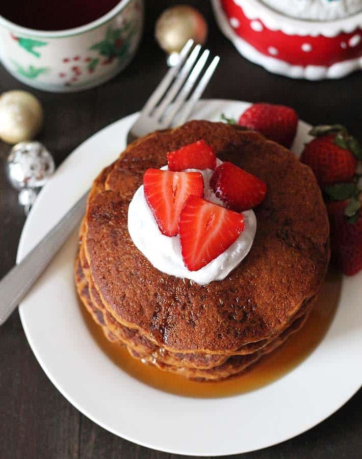 Gingerbread Pancakes (Gluten-Free)