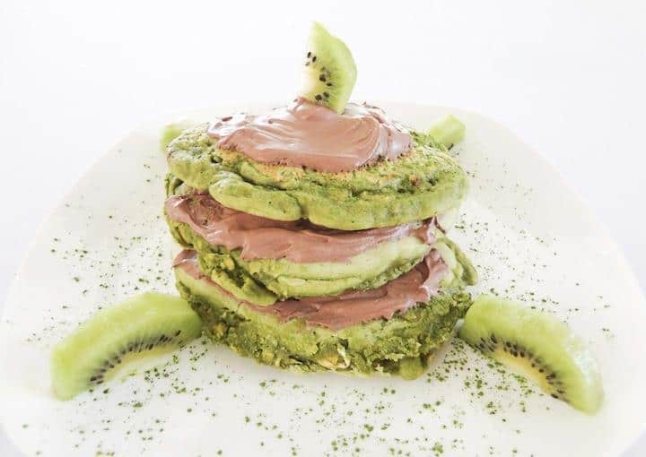 Green Tea Shamrock Pancakes