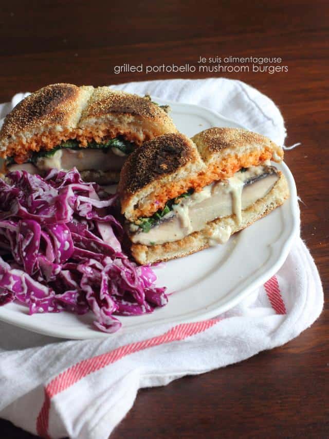 Grilled Portobello Mushroom Burgers