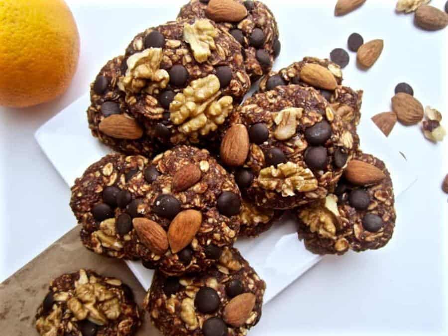 Healthy Chocolate Orange Oatmeal Cookies