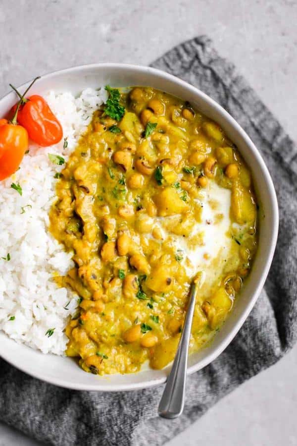Jamaican Black-Eyed Pea Curry