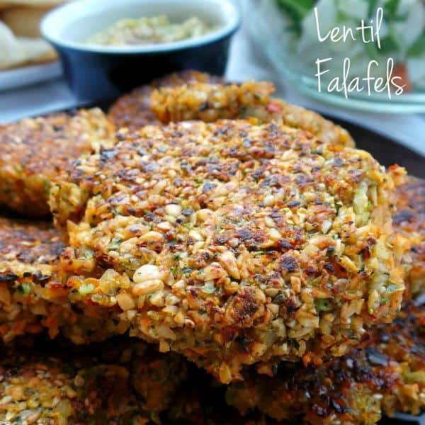 Mint Lentil Falafels