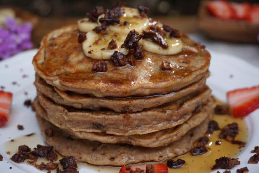 Pecan Banana Pancakes