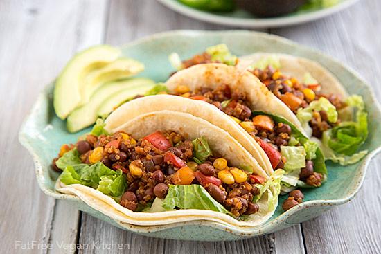 Pinquito Bean and Quinoa Taco Filling