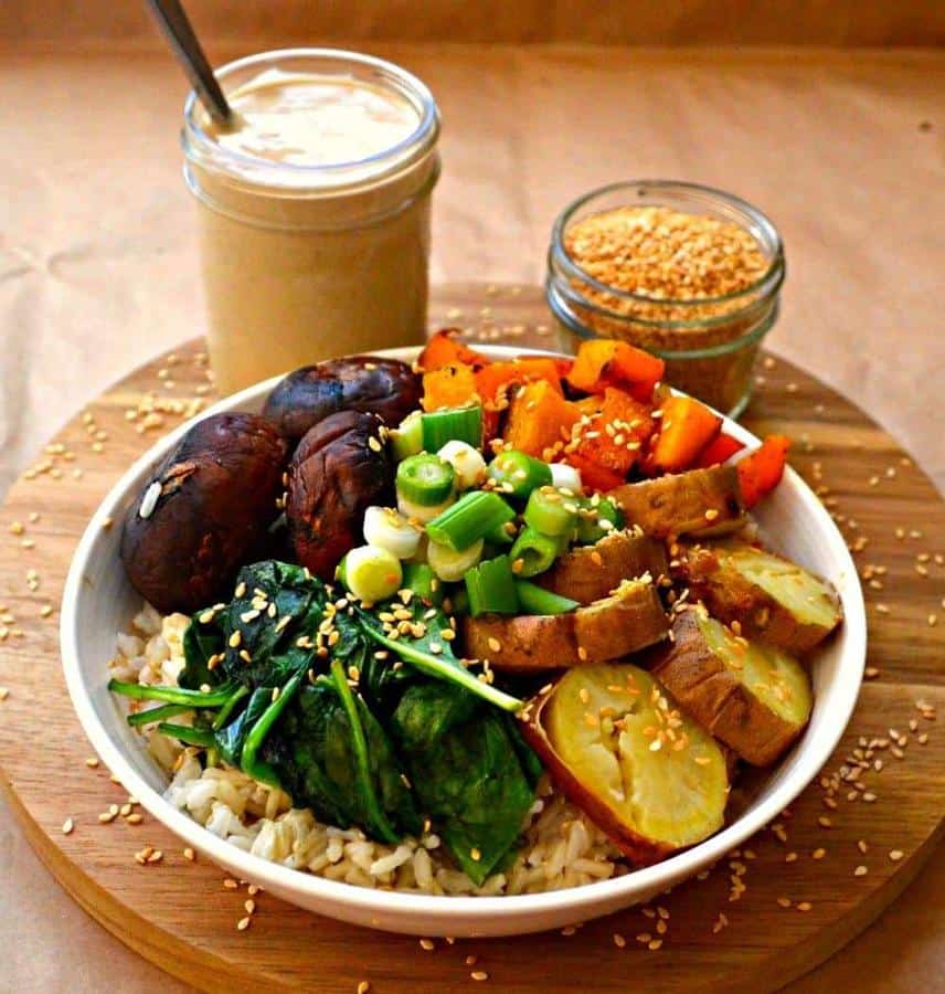 Roasted Garlic Buddha Bowl