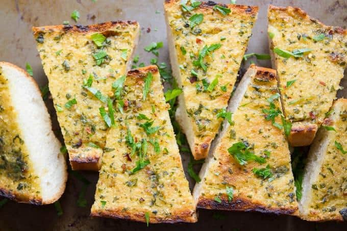 Roasted Garlic Vegan Garlic Bread