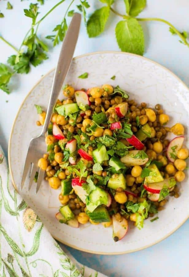 Roasted Herb and Lentil Salad