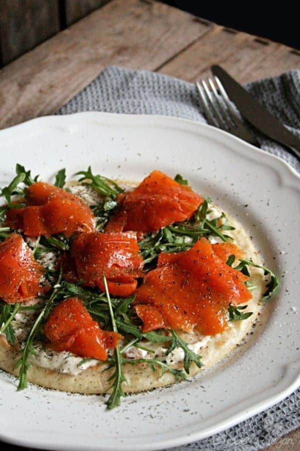 Savory Carrot Lox Pancakes