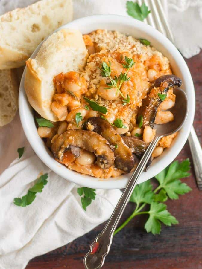 Smoky Portobello Mushroom Cassoulet