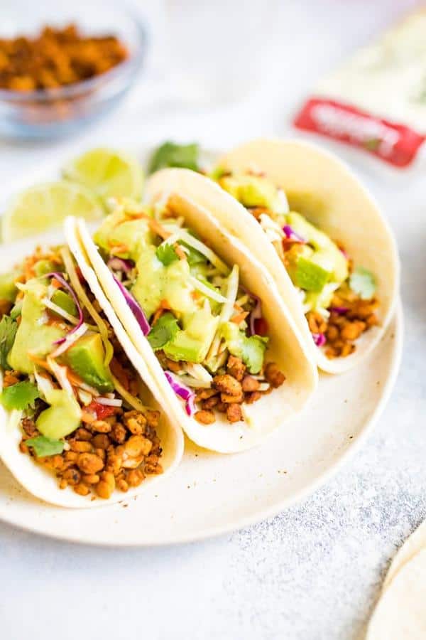 Tempeh Tacos with Tempeh Taco “Meat”