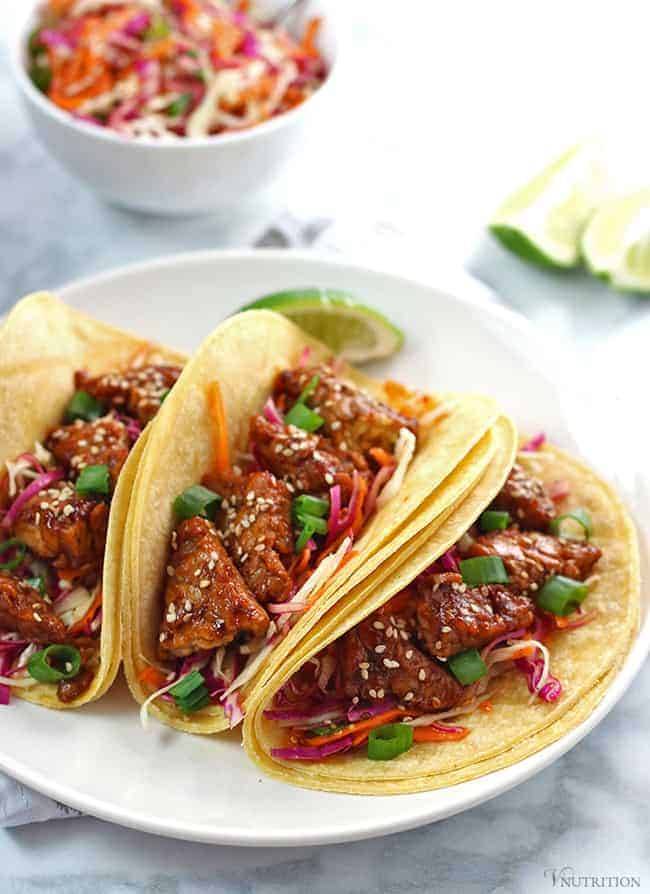 Teriyaki Tempeh Tacos